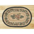 Earth Rugs Pinecone Oval Placemat 48025A